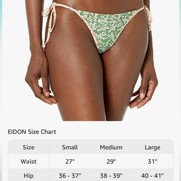 EIDON reversible MOSS NIMA side tie low rise bikini swim side tie XS bottoms NWT - Picture 10 of 10